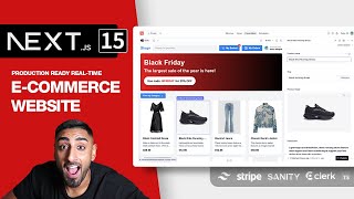 🔴 Lets build a Full Stack ECommerce App with NEXTJS 15 Sanity Stripe Clerk Tailwind TS [upl. by Rovert229]