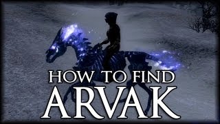 Skyrim Dawnguard  How To Get Arvak New Dawnguard Horse [upl. by Drugi]