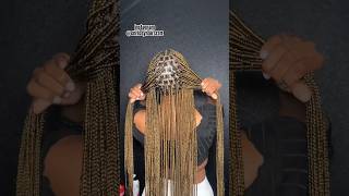 How To Knotless Box Braids😍 blowup blowthisaccountup explore bohemianbraids naturalhair fyp [upl. by Qifahs]