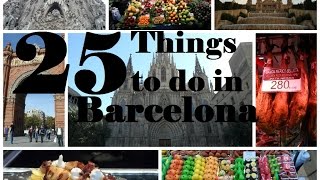 25 Cosas para hacer en Barcelona español [upl. by Shig220]