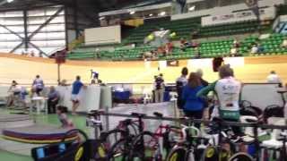 MMAS5 500m TT Geoff Stoker 2013 Masters National Track Championships [upl. by Yakcm269]