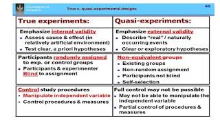 True vs Quasi Experimental Design [upl. by Eema]