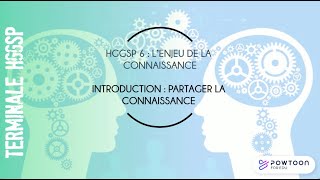 TERMINALE HGGSP Partager la connaissance [upl. by Pavlov]