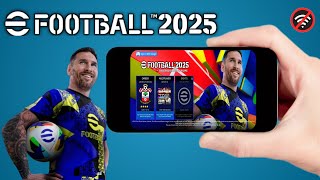 Dls mod eFootball 2025 Apk Obb amp Data New Update Hd Graphics Latest Transfers 2425 Android Offline [upl. by Weinreb]