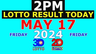 Lotto Result Today 2pm May 17 2024 PCSO [upl. by Barbara114]