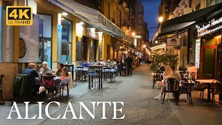 Alicante Spain  Evening Vibe  Walking Tour 4k [upl. by Cass]