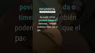 Aplicar antiséptico tópico en la zona de inyección AnestesiaDental Ovidental [upl. by Alleahcim495]