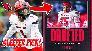 THIS IS A SLEEPER PICK The Arizona Cardinals Draft Dadrion TaylorDemerson With The 104th Pick [upl. by Areehs]