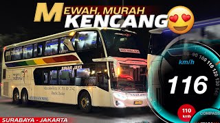 REKOMENDASI BUS TINGKAT TIKET MURAH SBYJKT‼️Trip Surabaya  Jakarta with Sinar Jaya 27DD [upl. by Airemahs590]