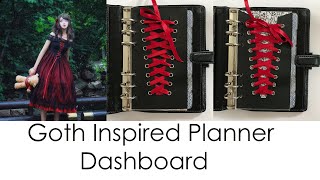 Goth inspired planner dashboard [upl. by Ybrik143]