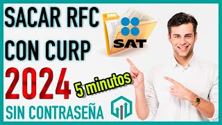 Cómo Sacar el RFC con CURP en 2024  Trámites SAT  Fiscal  Contador Contado [upl. by Enyalaj769]