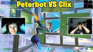 Peterbot VS Clix 1v1 TOXIC Fights [upl. by Threlkeld397]