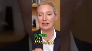 Weidel GEZGebühren abschaffen [upl. by Teahan]