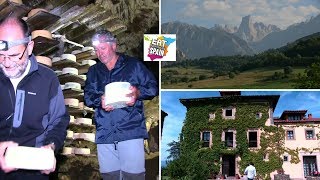 Cabrales Spains best blue cheese A visit to the caves where it is aged in Picos de Europa [upl. by Trebled]