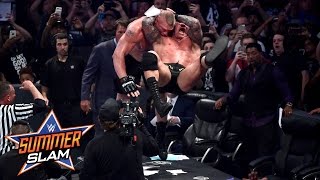 Randy Orton vs Brock Lesnar SummerSlam 2016 only on WWE Network [upl. by Cerelia]