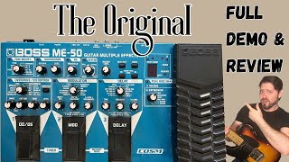 Boss guitar multi effects me50 pedal demo and review Bossme50 multieffects guitar [upl. by Lundeen]