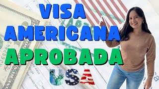 ME APROBARON LA VISA AMERICANA  Después de dos veces negada  Te cuento todo [upl. by Ahsirtal651]