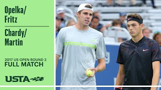 OpelkaFritz vs ChardyMartin Full Match  2017 US Open Round 2 [upl. by Alodie]