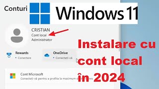 Instalare Windows cu cont local 2024 [upl. by Wandis758]