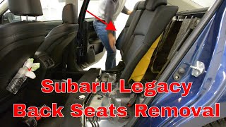 Back Seats removal Subaru Legacy GT 2010 [upl. by Laughry]