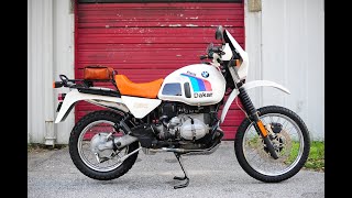 1988 BMW R100GS cold start [upl. by Ainoek496]