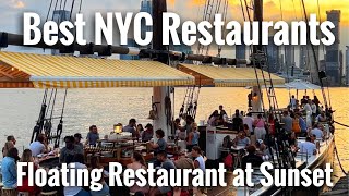 Grand Banks New York  Best NYC Restaurants  Unique New York Dining aboard a Floating Restaurant [upl. by Anay]