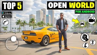 Top 5 New Open World Games For Android 2024  High Graphics [upl. by Lorak154]