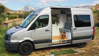 COMPACT amp HIGHLY FUNCTIONAL MWB Crafter SelfBuild ⚒️🚐 Built for FULLTIME VANLIFE [upl. by Lielos]