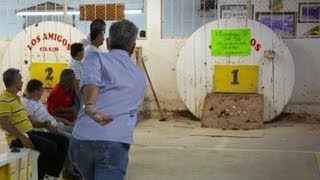 Colombia Anthony Bourdain tries a bar game that involves explosives Parts Unknown [upl. by Ditmore]