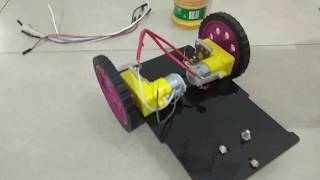 Make Line Follower Robotcar LFR using L298  without Microcontroller Arduino [upl. by Marin451]