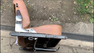 Mercedes R107 SL seat removal and restoration [upl. by Rahr877]