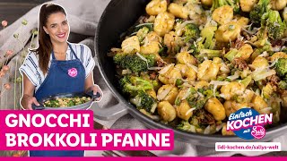 Gnocchi Pfanne Mit Brokkoli  Schnelles Mittagessen  Lidl Einfache Rezepte Von Sally  Sallys Welt [upl. by Aneret]