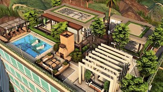 ROOFTOP LUXUOSO EM SAN MYSHUNO  The Sims 4 Speed Build [upl. by Giesser]