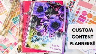 Customizing My Erin Condren Content Planners 💖📖 Vertical amp Compact Vertical Frankenplanner [upl. by Jc]