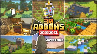 TOP 30 BEST ADDON MCPE Rekomendasi AddonMod Survival Terbaik Untuk MCPEMCBE Terbaru 119  120 [upl. by Abernon504]