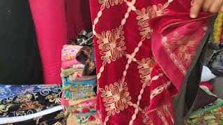 Nowshera Cloth Market velvet shawls Cloth nowshera [upl. by Airekat]