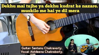 Dekhu mai tujhe ya dekhu kudrat ke nazare l muskilo me hai ye dil mera Vocal Abhileena Chakraborty [upl. by Aniret]