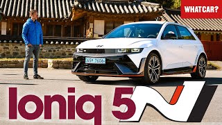 NEW Hyundai Ioniq 5 N review – FINALLY a great hot hatch EV  What Car [upl. by Acinyt]