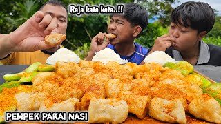 KELEWAT DWASA  ANEH TAPI ENAK PEMPEK PALEMBANG PAKAI NASI COBA COBA TAPI NAGIH [upl. by Dulci436]