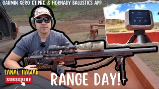 GARMIN XERO C1 PRO amp HORNADY BALLISTICS APP  RANGE DAY [upl. by Suilenroc]