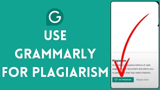 How to Use Grammarly for Plagiarism 2024 [upl. by Sevy816]