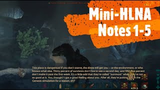 MiniHLNA Explorer Notes 15 and Skin  Genesis Chronicles  Ark Survival Evolved [upl. by Amisoc]