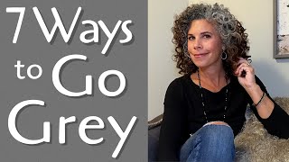 The 7 Best Ways to Go Grey  How to Go Grey From Colored Hair  Grey Hair Transition [upl. by Aunson]