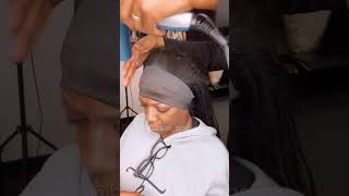 Alopecia Frontal Braids Install alopecia Alopecia awareness alopeciahairstylist hair alopecia [upl. by Rudolf186]