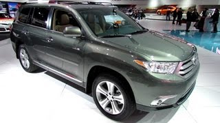 2013 Toyota Highlander Limited  Exterior and Interior Walkaround  2013 Detroit Auto Show [upl. by Neerak]