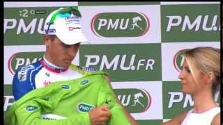 Stage 3  Peter Sagan on the podiumgreen jersey TdF 2012 [upl. by Asyal]