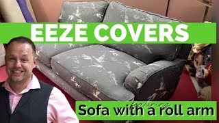 How To Make Loose Covers For A Sofa With A Roll Arm [upl. by Cyb]