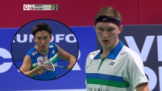 TENSE MATCH  Viktor Axelsen vs Kento Momota  BADMINTON HIGHLIGHTS [upl. by Rednal]