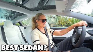 Test Driving the New Redesigned Tesla Model 3 Highland [upl. by Yelnet]