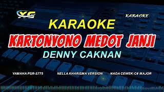 Kartonyono Medot Janji KARAOKE KOPLO  Denny Caknan YAMAHA PSR  S 775NADA CEWEK [upl. by Hallie]